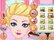 Ellie, the ice skating princess, posing in a beautiful sequined dress and skates in the Ellie Ice Skating Princess free game