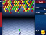Marble Crush free online bubble shooter game screenshot, fast-moving colored marble chain with launcher