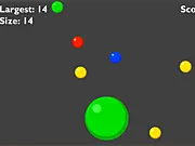 GrowBall free online game, collect balls of your color to grow, fast-paced color avoidance game, skill game