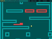 CP6 classic platformer game online screenshot, retro style game, creature running and jumping to get home