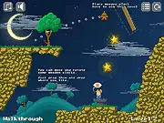 Starry Knight online game screenshot, dreamy knight collecting stars, romantic fantasy adventure puzzle game