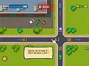Street Fever: City Adventure traffic control puzzle game featuring Marty the cat