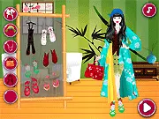 Kimono Style free Japanese dress up game, traditional fashion styling online, play culture game PlayArcadeHub