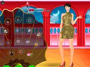 Screenshot of Chinese Girl Dress Up showing the character wearing an elegant traditional Chinese dress and accessories
