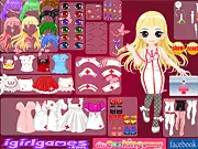 Sweet Little Nurse Dress Up game screen, free online fashion game featuring nurse Jenny choosing stylish uniforms and clothes