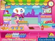 Emily Ice Cream Bar Management online game free, play time-management serving game, serve ice cream and drinks