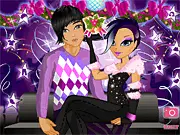 Mistletoe Mischief free online dress up game with two stylish teens in glamorous Christmas party clothes, play on PlayArcadeHub