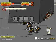 Bunny Assassin Shooter free online game side scrolling brawler gun action