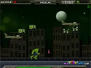 HulkMadness free online destruction game; Play Hulk Madness action game; destroy choppers and trucks online