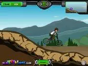 Ben10 BMX Ride online game featuring Ben 10 racing on his BMX bike against Kevin