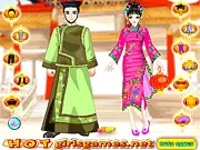 Play Chinese Prince and Princess free online dress up game, styling a royal couple in traditional Chinese Dynasty costumes and robes