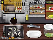 Grilled Cilantro Lime Shrimp free online cooking game showing shrimp and marinade ingredients