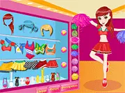 Cheerleader Twins Dress Up online game free, style twin sisters in cheerleading outfits, play free fashion game