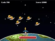 The Last One free online arcade game combining Space Invaders and Breakout