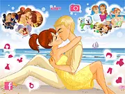 Online game about a romantic couple and their travel adventures; free Our Story love game