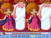 Screenshot of Snow White Valentine free online spot the difference game with animated fairytale scene