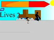Play Brian Adventure free online, a retro-style platformer game featuring a character named Brian jumping over obstacles