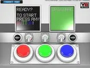 Colormixer free online puzzle game screenshot, showing a player mixing red, green, and blue (RGB) colors to match a target color.