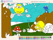 Forest Coloring Online free game, kids coloring page, play online nature coloring game, PlayArcadeHub