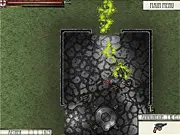 Aetherpunk free online tower defense game, showing a vast array of turrets defending a futuristic lab against alien invaders.