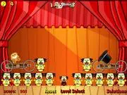 Bunny and Hat free online physics puzzle game showing a bunny separated from its hat by various blocks and obstacles