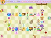 Baby's Big Adventure free online game screenshot, baby crawling towards a milk bottle through a puzzle level