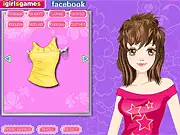 Screenshot of Hairstyle Creation 2 free online game showing a model with a stylish haircut in the salon on PlayArcadeHub