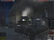 Elite SWAT officer shooting terrorist targets in the free online shooting game, SWAT Defense