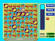 Fruit Monster puzzle game online free matching fruit blocks triangle square shape