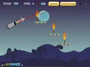 Play Ice Ball online free, cannon physics puzzle game, ice ball shattering game, extinguish candles game