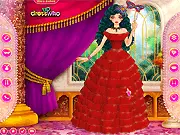 Gorgeous Princess Masquerade Ball dress up game free, Princess Elisabet ball gown outfit, elegant royal dress up online