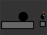 The Blackball Project free online game screenshot showing a basic screen with a black ball element in play, a simple casual game, play on PlayArcadeHub