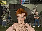 Fighting Club online action game, two fighters squaring off in a dark arena, player delivering a powerful punch