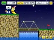 BridgeCraft online puzzle game gameplay where the player builds a bridge for the euwins to cross