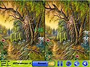Dreamland Spot the Difference free online puzzle game, find the differences in two beautiful artwork pictures, relaxing online game for focus