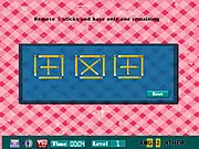 The Great Brainy free online puzzle game screenshot showing a mix of matchstick and number grid challenges