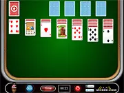 Solitaire Cardz free online classic card game - Klondike Solitaire tableau with alternating red and black cards