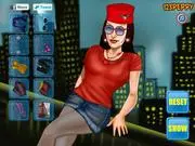 Character being dressed up in festive clothes and accessories in the free online game International Workers' Day Dress Up