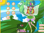 Play Flower Fairy Hairstyles free online dress-up game for girls, choose hairstyle and color