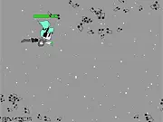 Play Mission-Hatsune Arcade free rhythm game online - Collect leek magic and cross fields of musical notes.