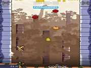 Screenshot of Cave Jump Flash free online vertical climbing game showing a character jumping on a cave wall on PlayArcadeHub