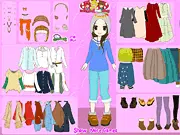 My Fitting Room free online game screenshot, helping a girl named Mia clean up her messy clothes closet, organization and cleanup game