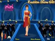 Fashion Show Girl Dress Up free online game with model on a runway