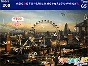 Free Roller Coaster Hidden Objects online game - find hidden alphabets in the amusement park scene