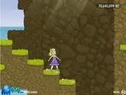 Sophie In Time free online puzzle platformer game on PlayArcadeHub, character jumping across time periods