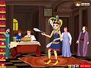Jester Jenny free online game featuring a cheerful female jester in colorful costume performing