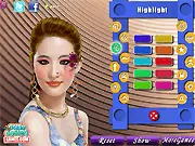 Free online makeup and hair game Crystal Liu Makeover styling the Chinese actress for a fashion party