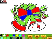 XMAS 8 Colorings game screen, Christmas coloring book online, free festive creative game