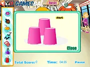 Super Mall Madness free online game screenshot showing a couple trying to hug or kiss at work while a boss character is looking away, play on PlayArcadeHub