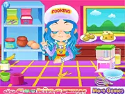 Yummy Hummingbird Cake free cooking game, finished moist cake with cream cheese frosting, banana, and pineapple